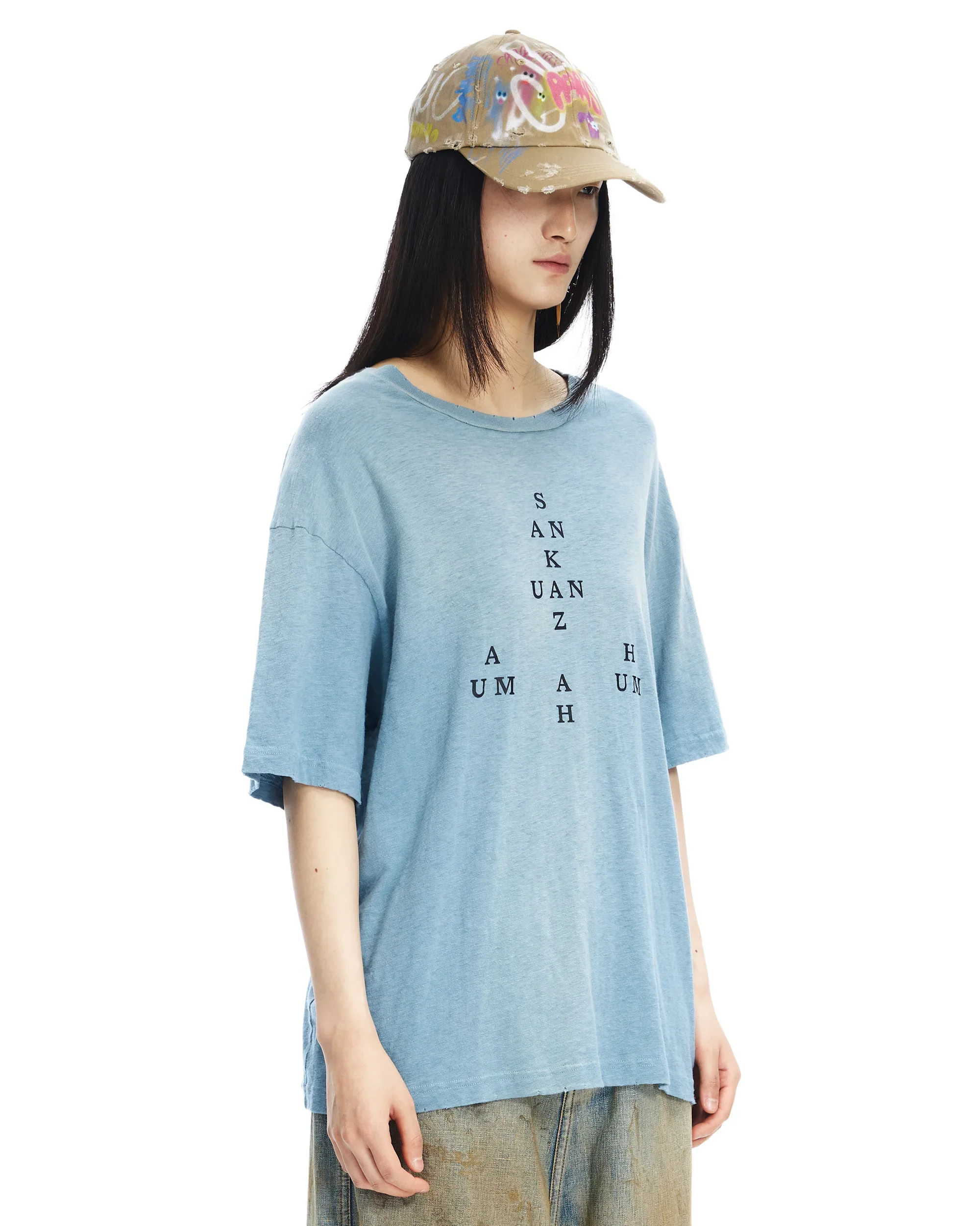 Sankuanz Logo T-Shirt Blue - Image 4