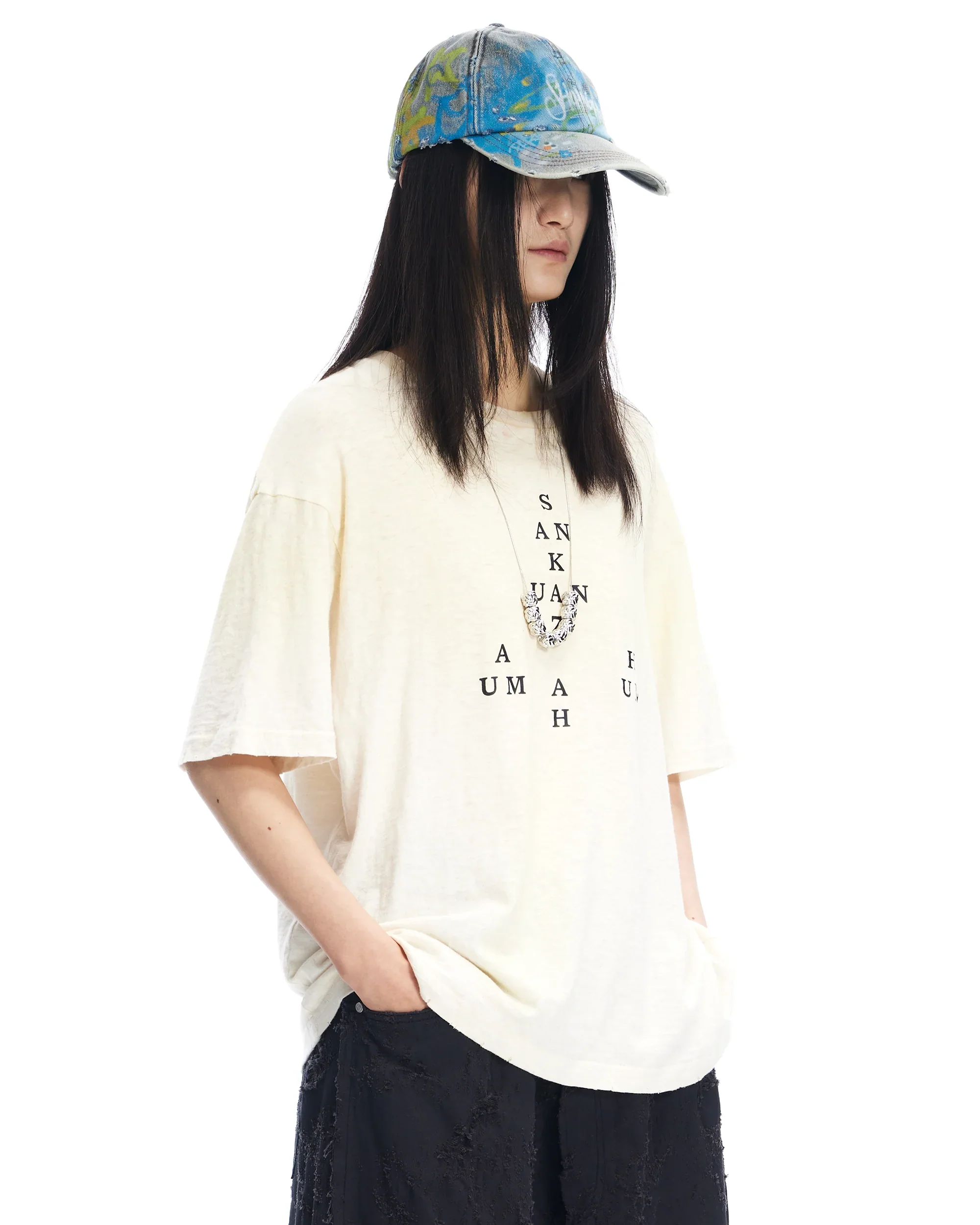 Sankuanz Logo T-Shirt White - Image 4