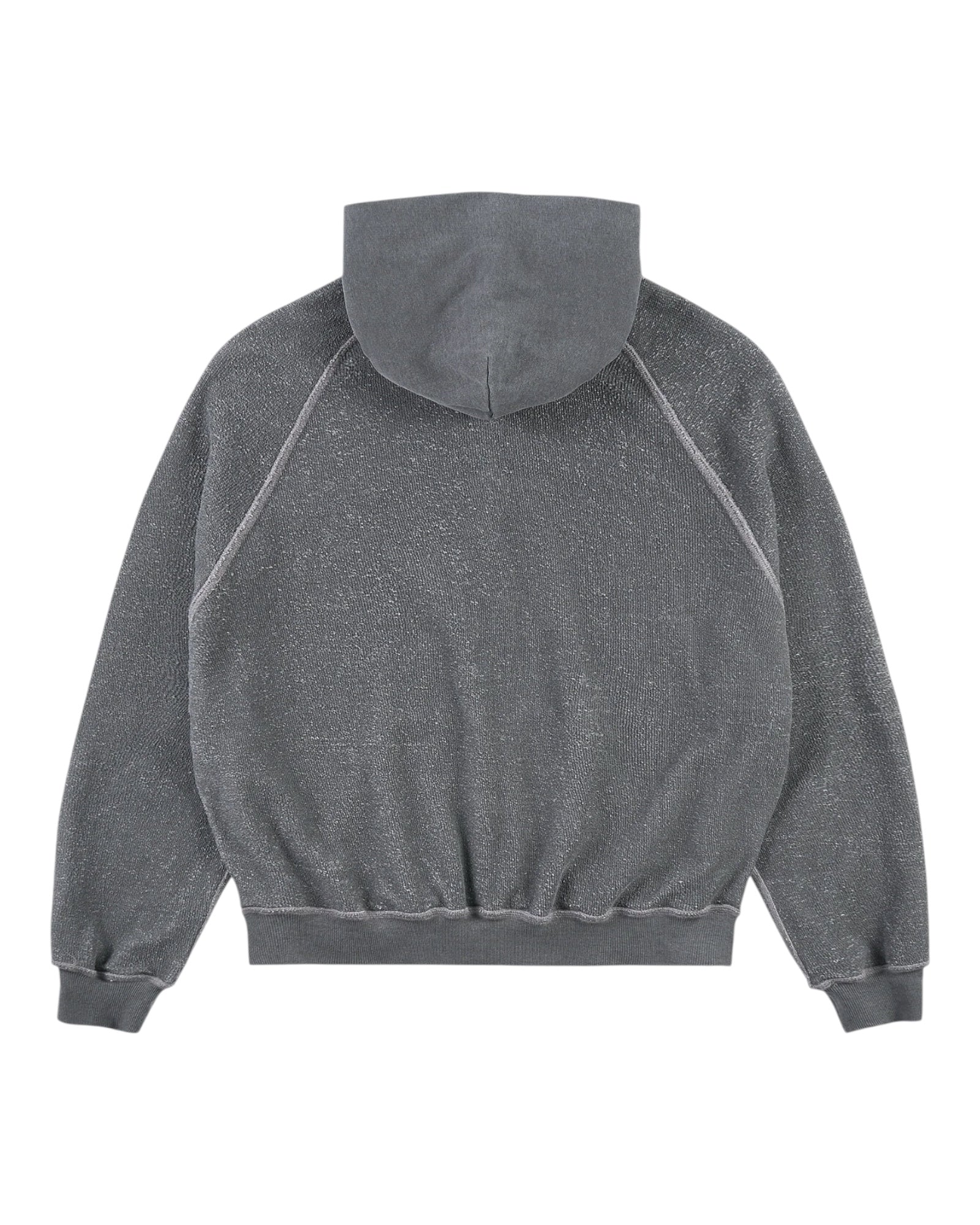 Sankuanz Monogram Print Reversible Zip Hoodie Grey - Image 2