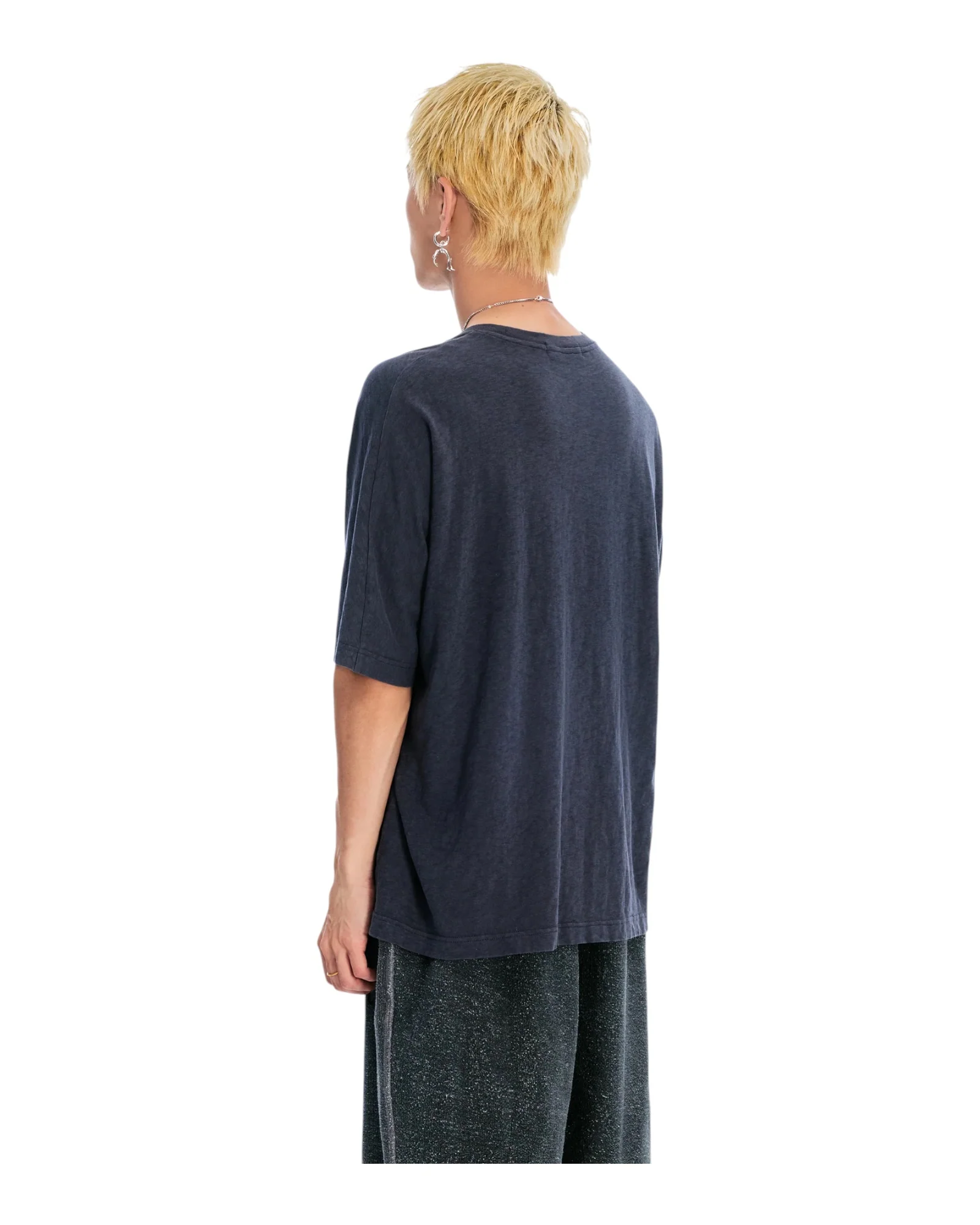 Sankuanz Monogram Print Short-Sleeve Tee Black - Image 5