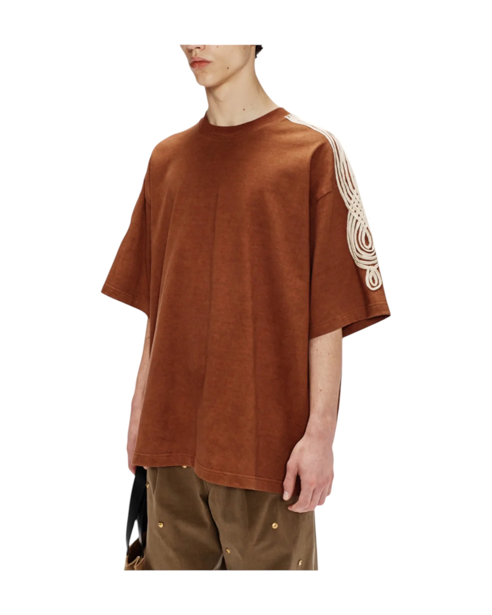 Song for the Mute Applique Gym Tee Brown