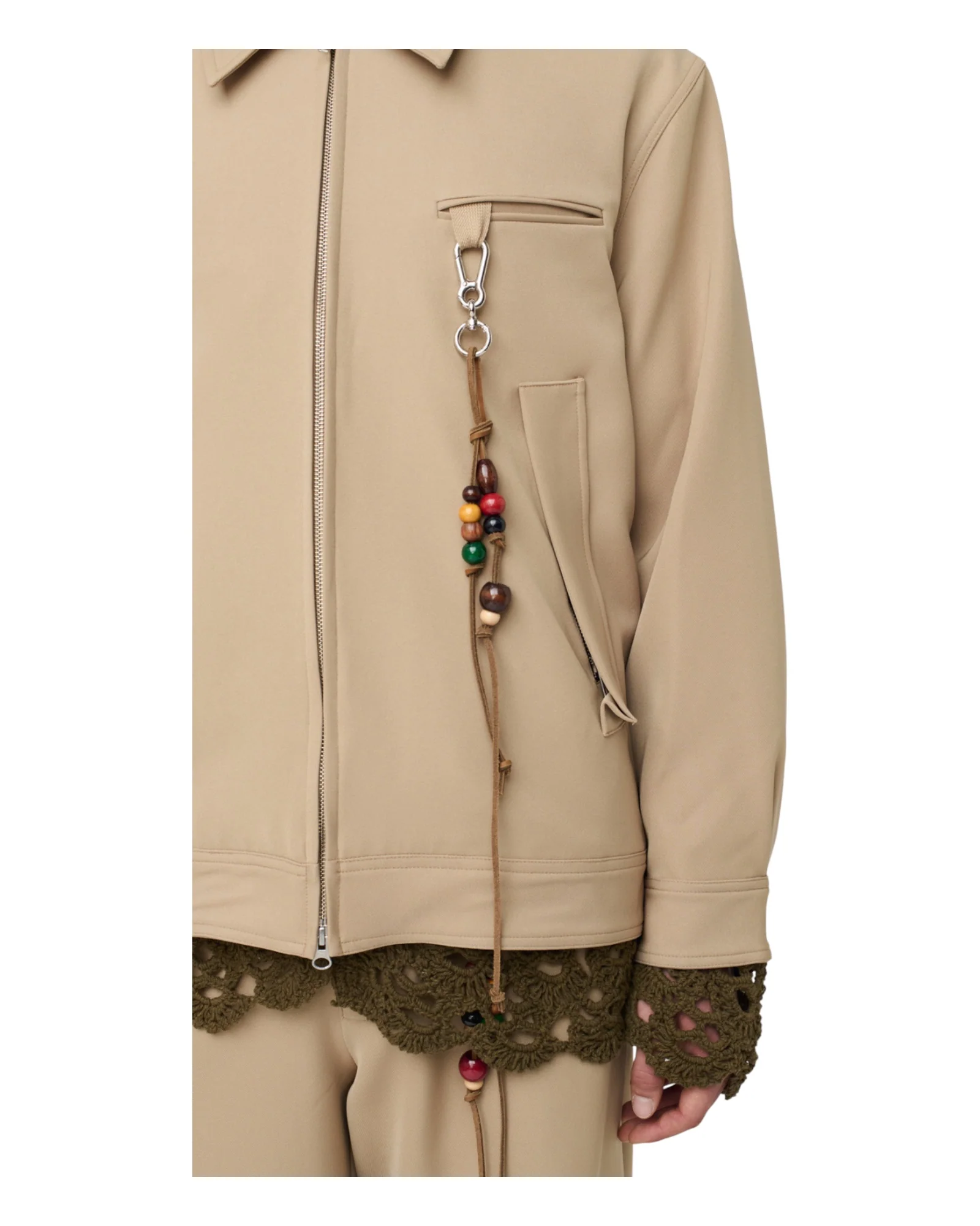 Song for the mute Coach Jacket Camel - Image 6