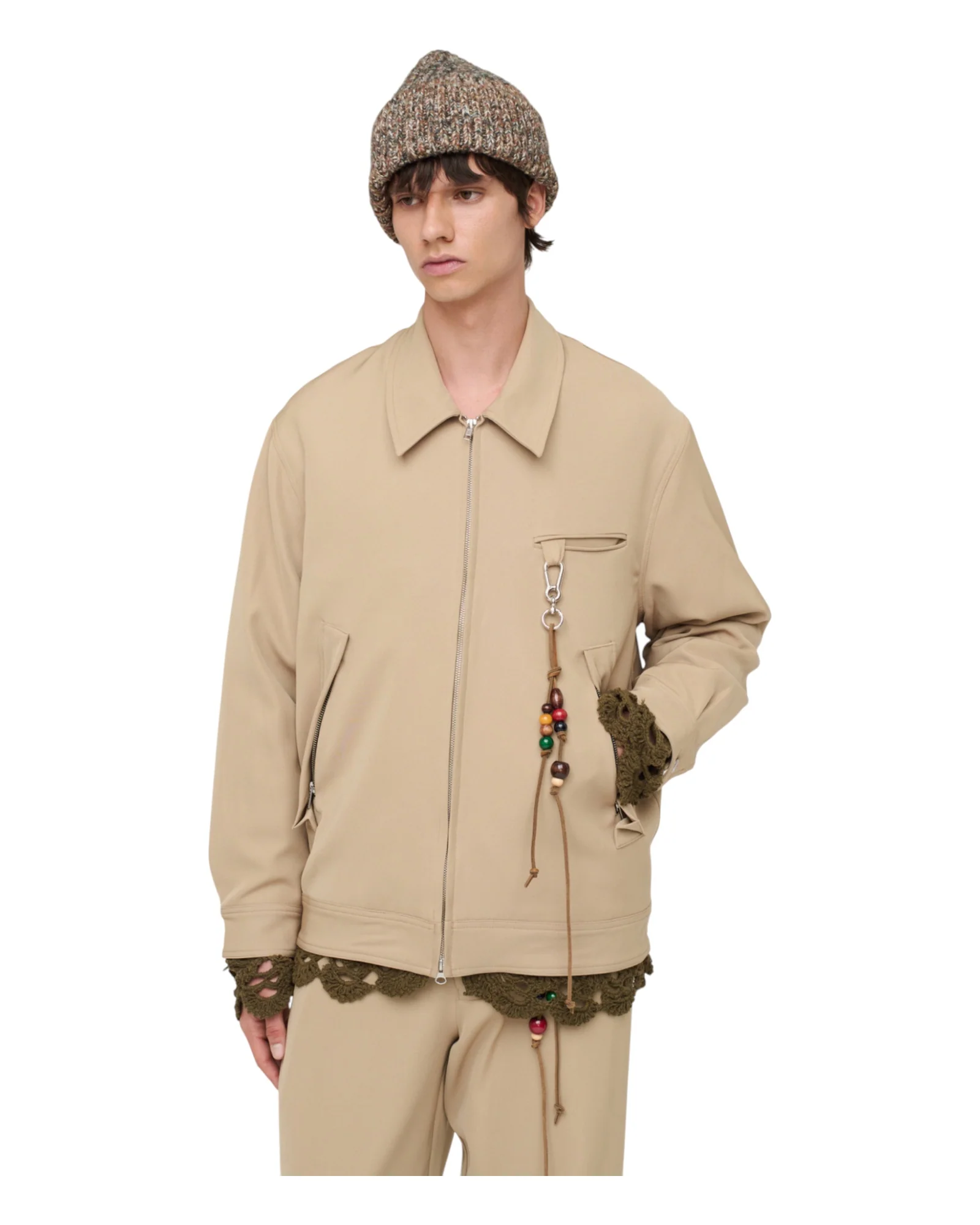 Song for the mute Coach Jacket Camel - Image 7