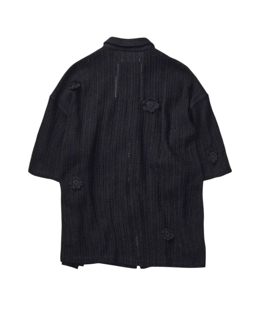 Song for the Mute Daisy Zip Up Gym Shirt Black - Image 3