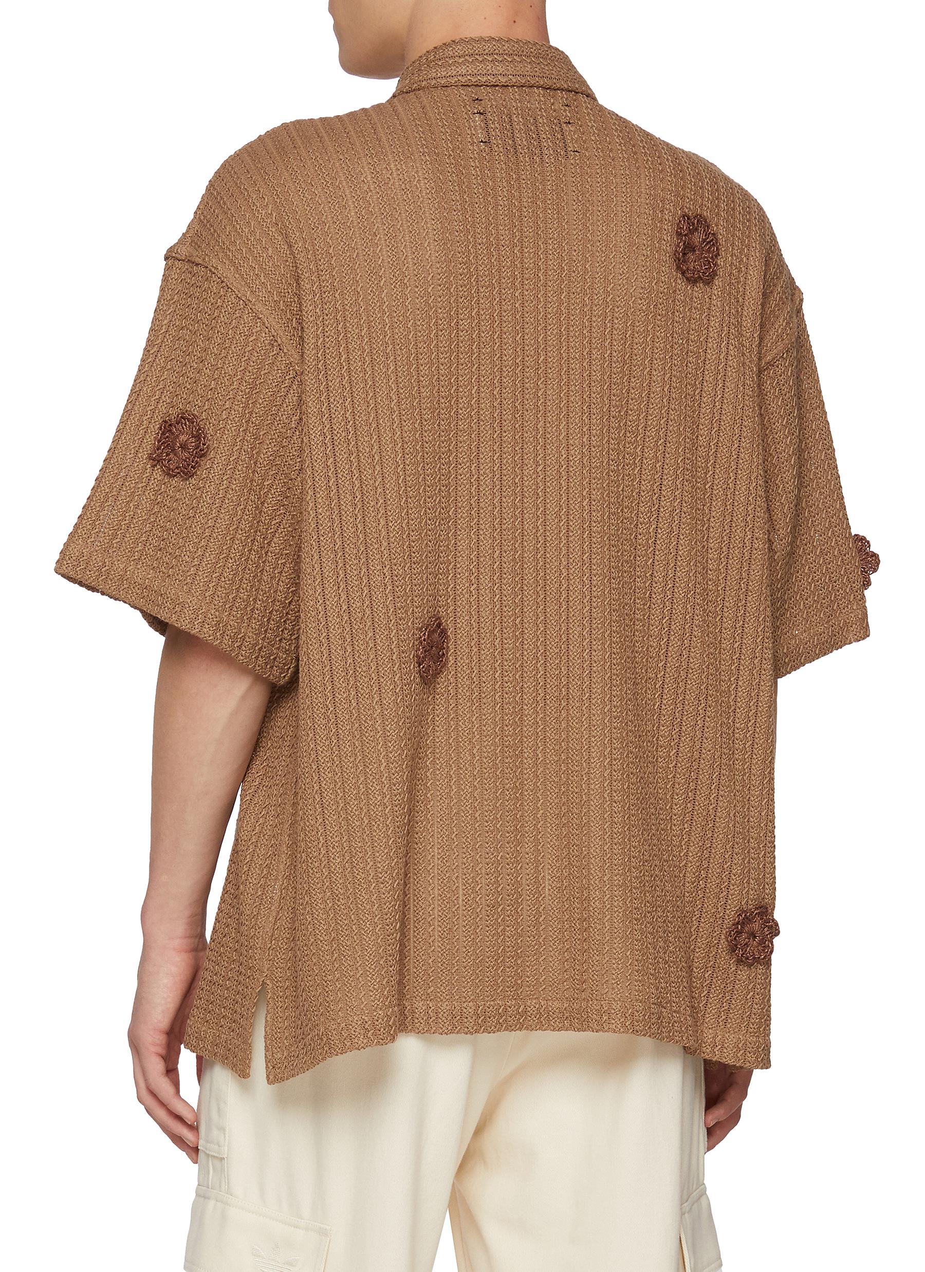 Song for the Mute Daisy Zip Up Gym Shirt Sand - Image 3