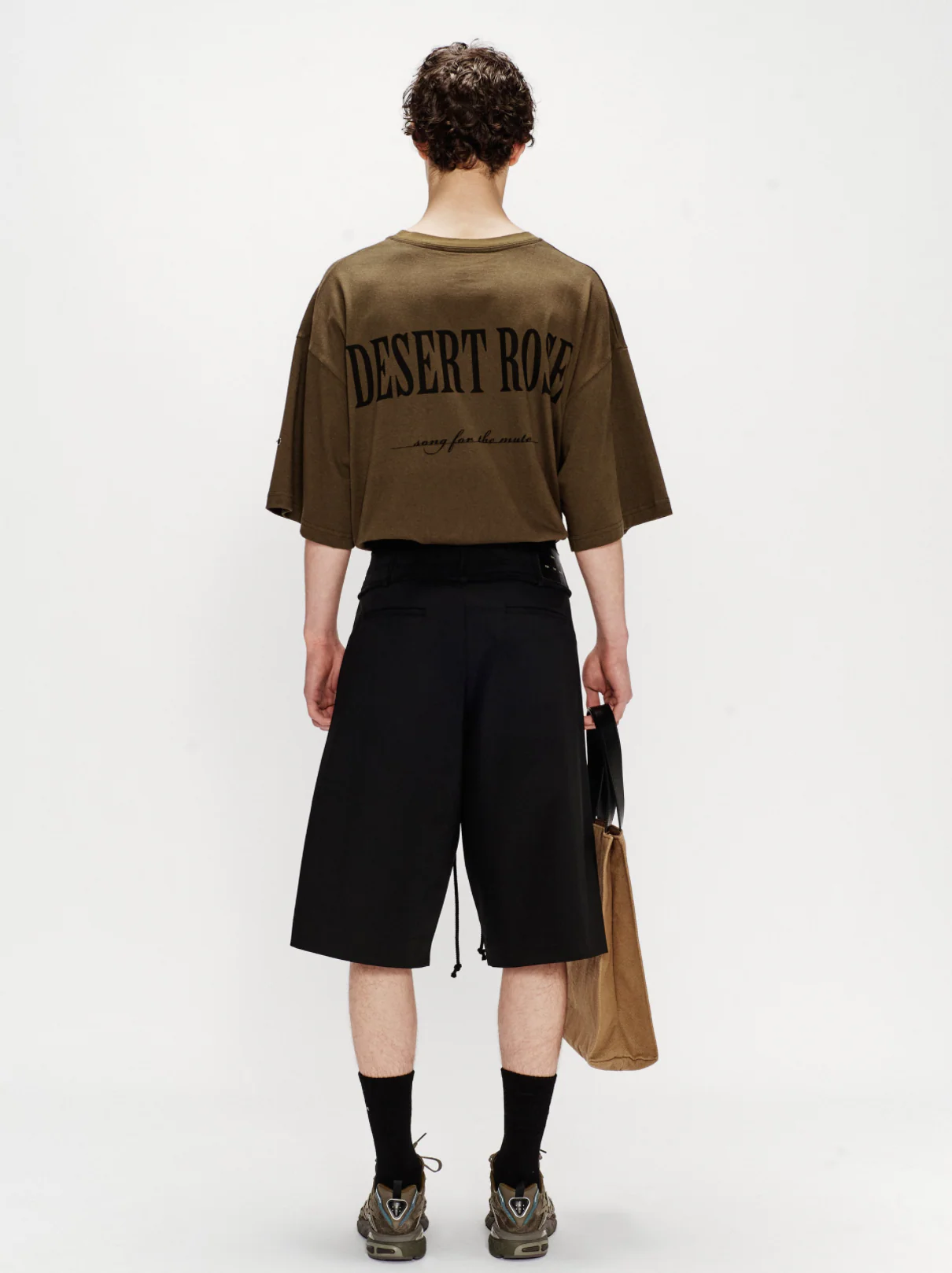 Song for the Mute Double Pleated Shorts Black - Image 4