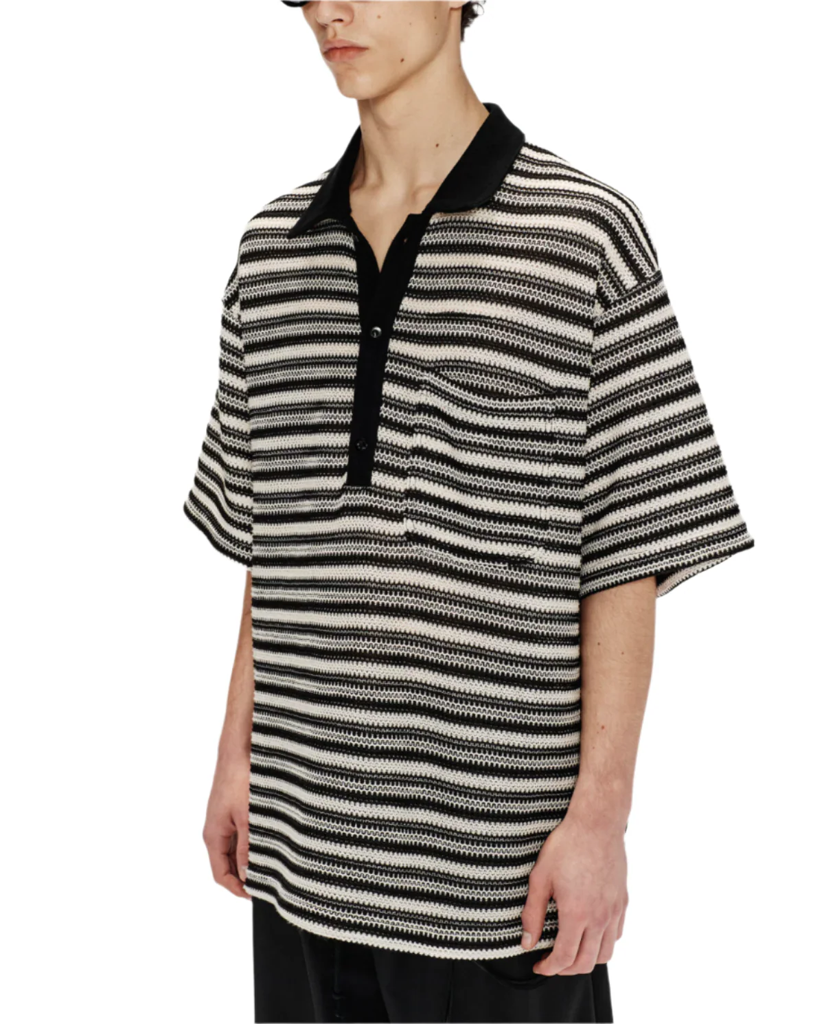 Song for the Mute Gym Polo Black / Ivory - Image 3