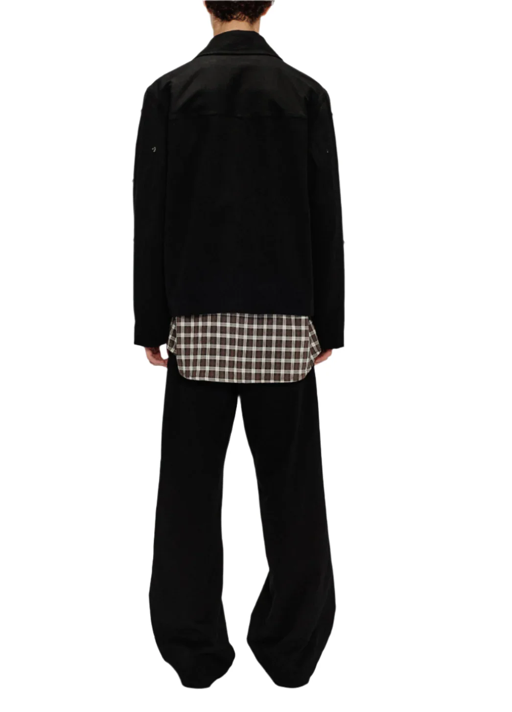 Song for the Mute Bead Cropped Patch Pocket Jacket Black - Image 4
