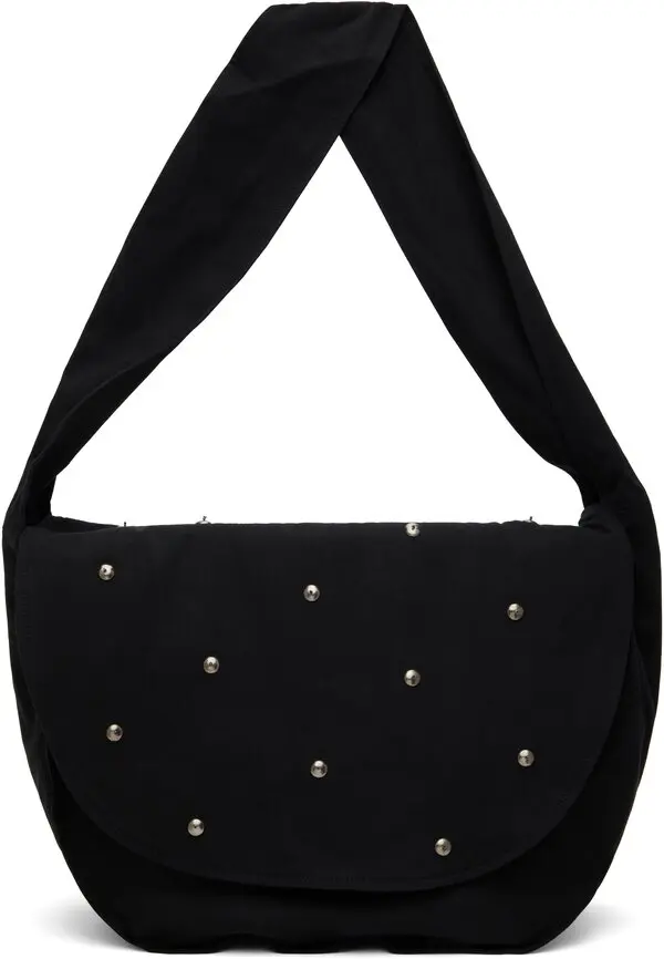 Song for the Mute Metal Bead Messenger Bag Black - Image 2
