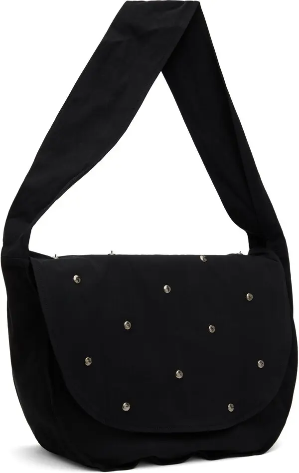 Song for the Mute Metal Bead Messenger Bag Black - Image 3