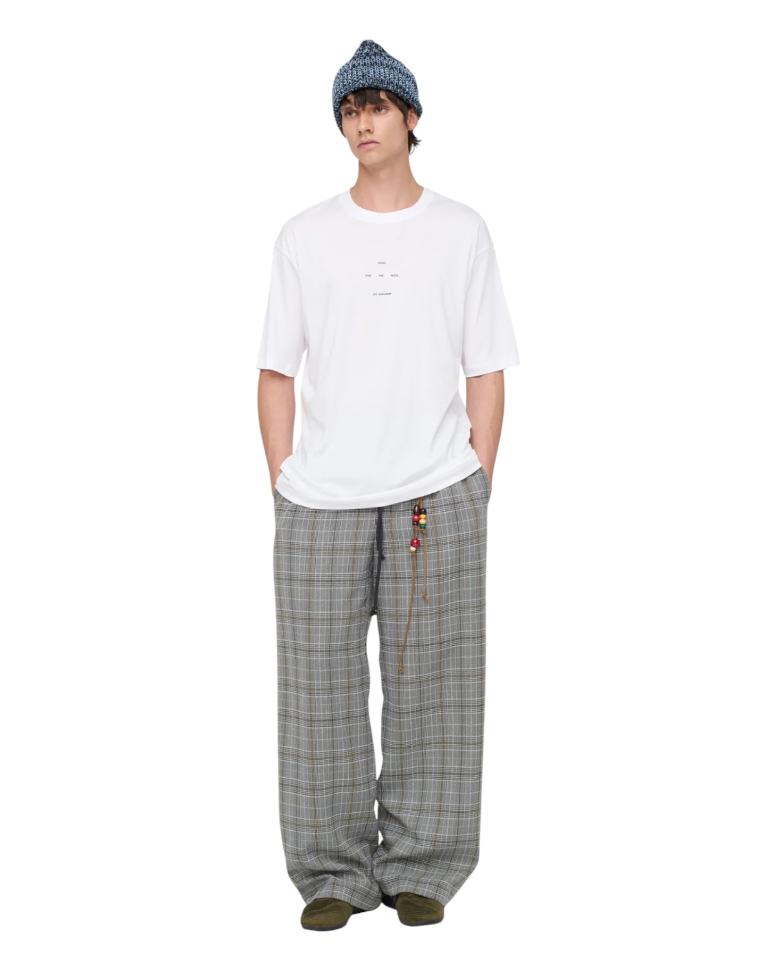 Song for the mute Newman Oversized Tee White - Image 4