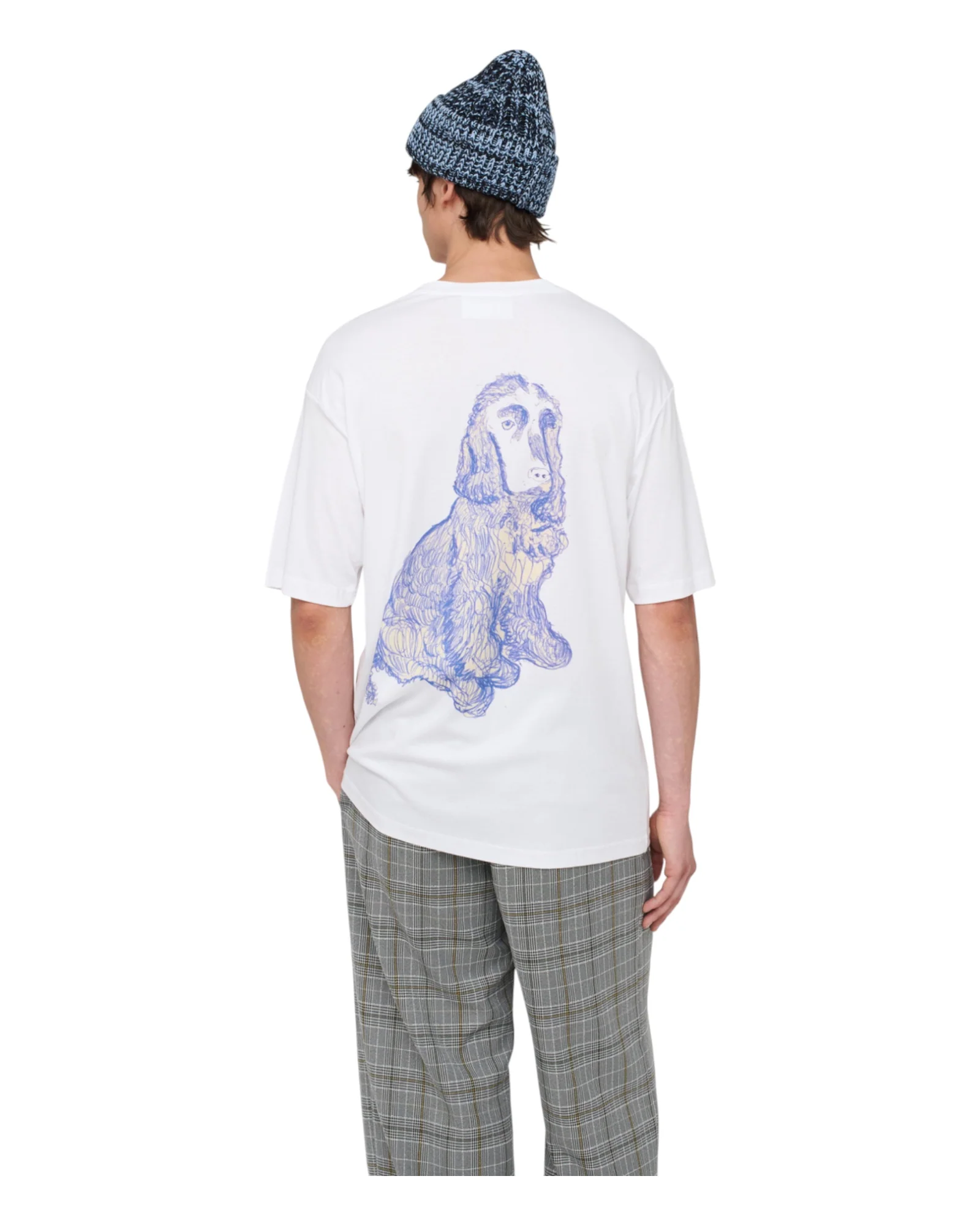 Song for the mute Newman Oversized Tee White - Image 6