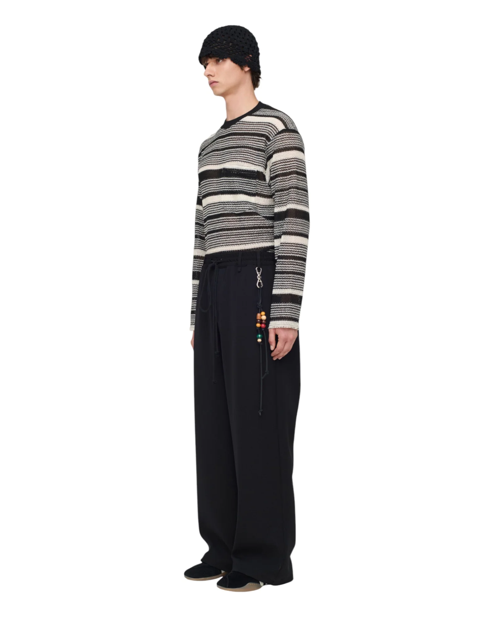 Song for the mute Relaxed Lounge Pant Black - Image 2