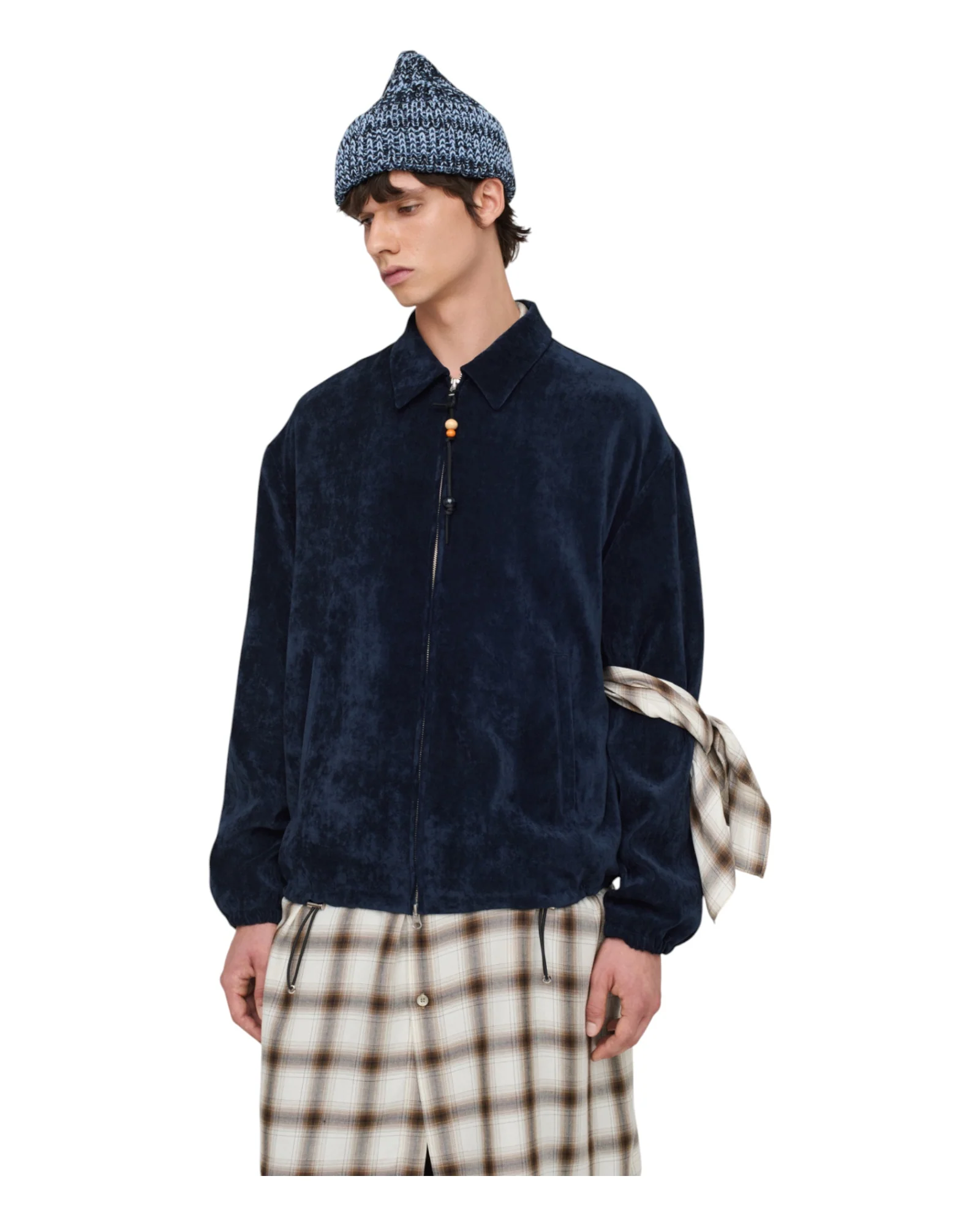 Song for the mute Slim Coach Jacket Navy - Image 6
