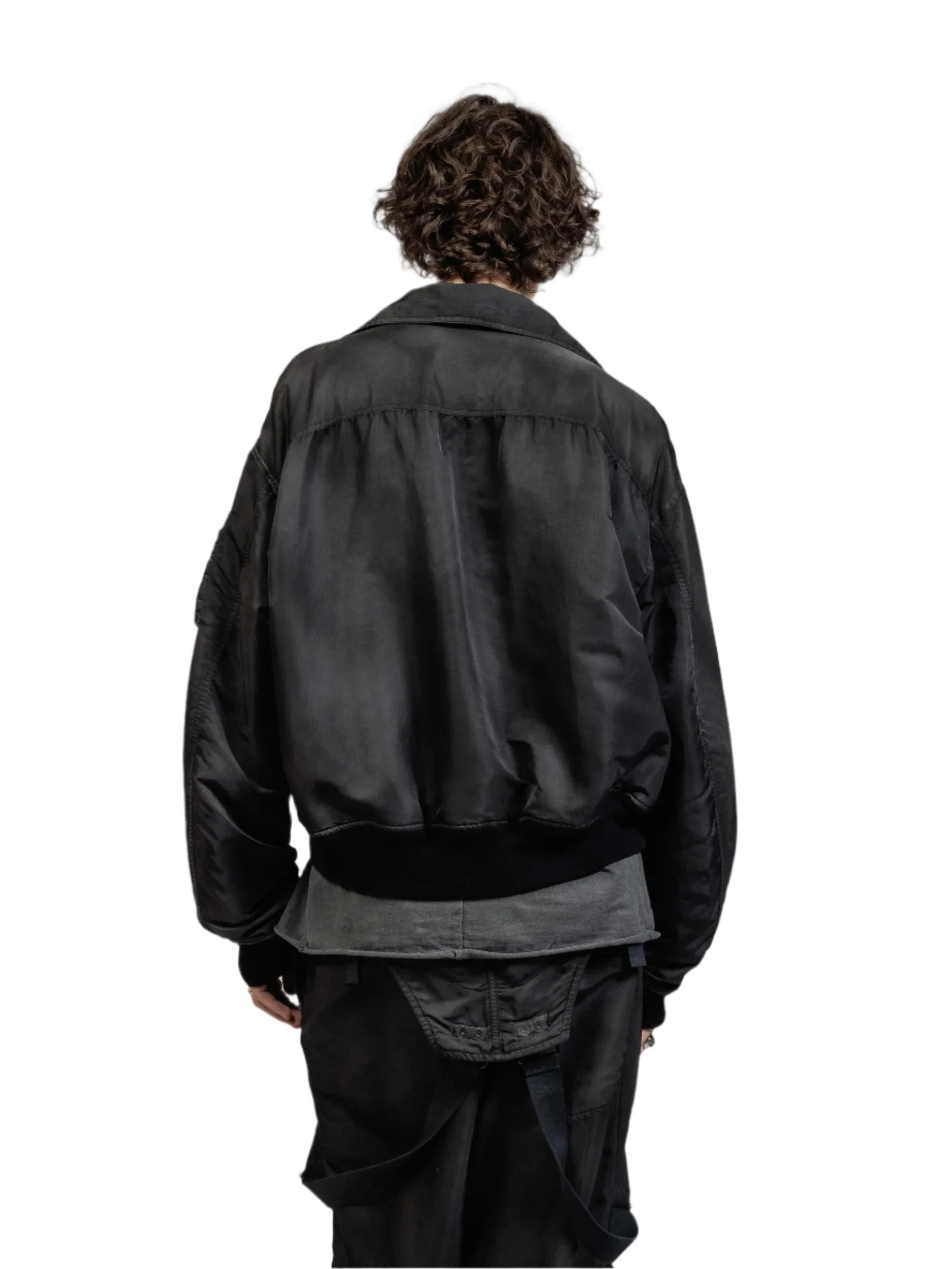 The Viridi-Anne Nylon Object Dyed Bomber Jacket - Image 4