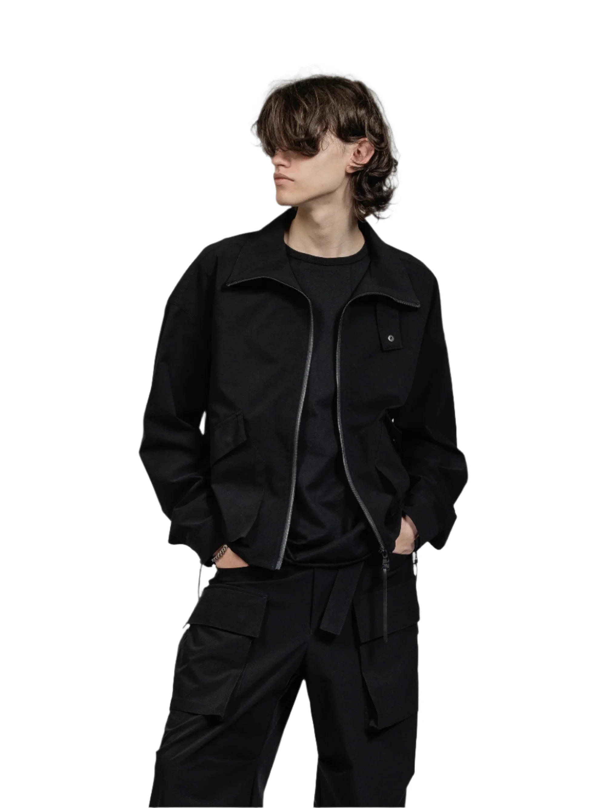 The Viridi-Anne Water Repellant Stretch Zip-Up Jacket Black - Image 5